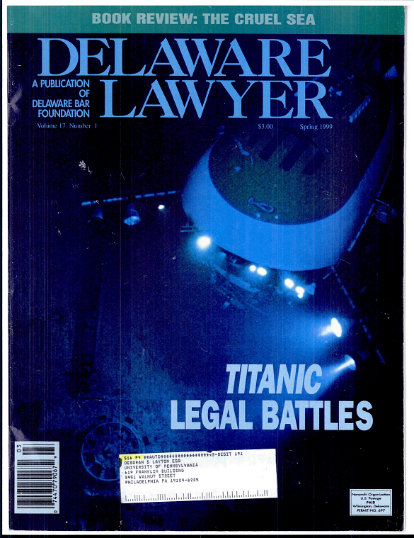 Spring No. 1: Titanic: Legal Battles - Spring 1999