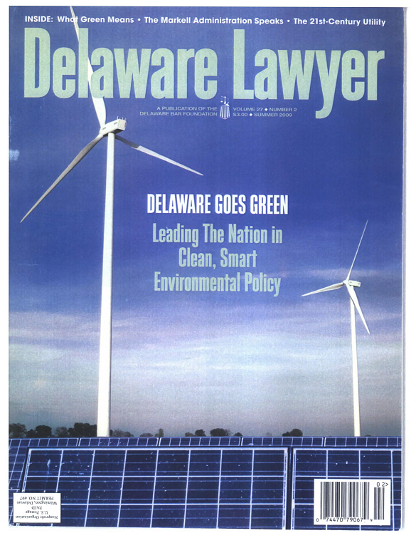 Summer No. 2: Delaware Goes Green: Leading The Nation in Clean, Smart Environmental Policy – Summer 2009