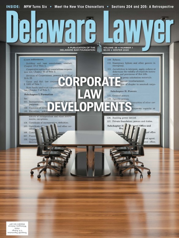 Winter No. 1: Corporate Law Developments – Winter 2020